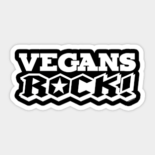 VEGANS ROCK! Sticker